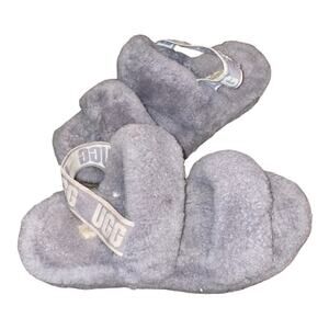 UGG Women's Oh Yeah Slide Slipper Gray Size 6